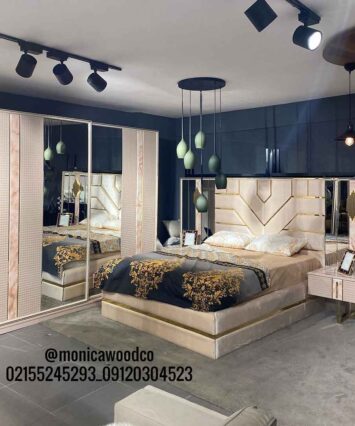 خرید سرویس خواب دو نفره مدل آینه ای رز