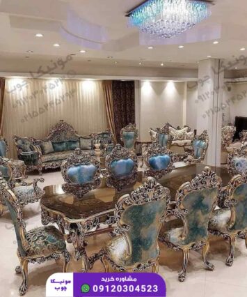 خرید مبل استیل ده نفره مدل عروسکی (aroosaki)